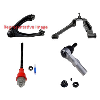 Dorman® - OE Solutions™ Front Driver Side Lower and Upper Control Arm with Ball Joint and Tie Rod End Kit