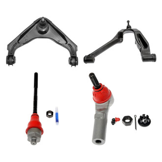 Dorman® - OE Solutions™ Front Driver Side Lower and Upper Control Arm with Ball Joint and Tie Rod End Kit