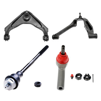 Dorman® - OE Solutions™ Front Driver Side Lower and Upper Control Arm with Ball Joint and Tie Rod End Kit