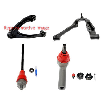 Dorman® - OE Solutions™ Front Driver Side Lower and Upper Control Arm with Ball Joint and Tie Rod End Kit