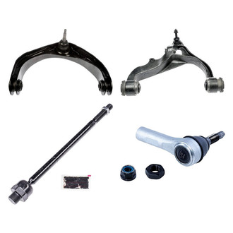 Dorman® - OE Solutions™ Front Driver Side Lower and Upper Control Arm with Ball Joint and Tie Rod End Kit