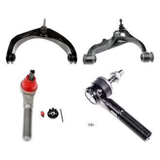 Dorman® - OE Solutions™ Front Driver Side Lower and Upper Control Arm with Ball Joint and Tie Rod End Kit