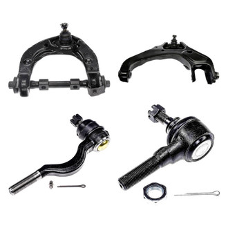 Dorman® - OE Solutions™ Front Driver Side Lower and Upper Control Arm with Ball Joint and Tie Rod End Kit