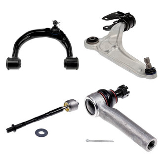 Dorman® - OE Solutions™ Front Driver Side Lower and Upper Control Arm with Ball Joint and Tie Rod End Kit