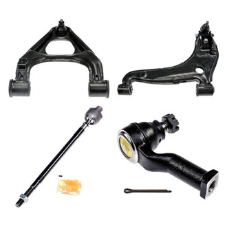 Dorman® - OE Solutions™ Front Driver Side Lower and Upper Control Arm with Ball Joint and Tie Rod End Kit