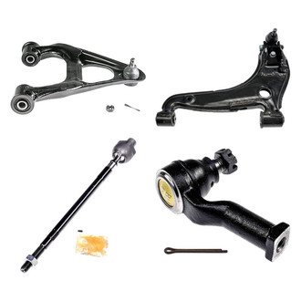 Dorman® - OE Solutions™ Front Driver Side Lower and Upper Control Arm with Ball Joint and Tie Rod End Kit