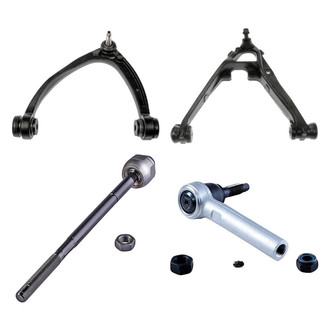 Dorman® - OE Solutions™ Front Driver Side Lower and Upper Control Arm with Ball Joint and Tie Rod End Kit