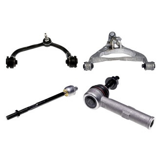 Dorman® - OE Solutions™ Front Driver Side Lower and Upper Control Arm with Ball Joint and Tie Rod End Kit