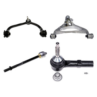 Dorman® - OE Solutions™ Front Driver Side Lower and Upper Control Arm with Ball Joint and Tie Rod End Kit