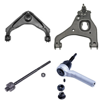 Dorman® - OE Solutions™ Front Driver Side Lower and Upper Control Arm with Ball Joint and Tie Rod End Kit