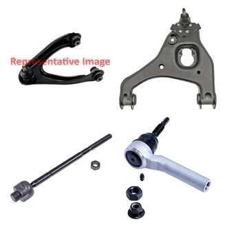 Dorman® - OE Solutions™ Front Driver Side Lower and Upper Control Arm with Ball Joint and Tie Rod End Kit