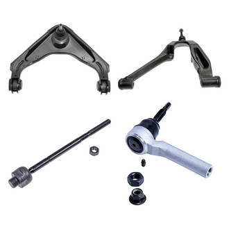 Dorman® - OE Solutions™ Front Driver Side Lower and Upper Control Arm with Ball Joint and Tie Rod End Kit