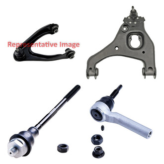 Dorman® - OE Solutions™ Front Driver Side Lower and Upper Control Arm with Ball Joint and Tie Rod End Kit