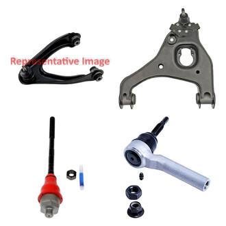 Dorman® - OE Solutions™ Front Driver Side Lower and Upper Control Arm with Ball Joint and Tie Rod End Kit