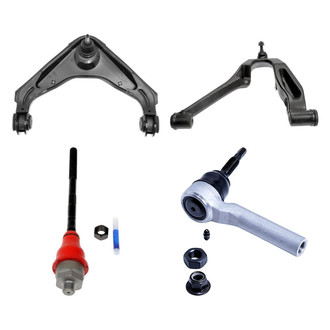 Dorman® - OE Solutions™ Front Driver Side Lower and Upper Control Arm with Ball Joint and Tie Rod End Kit