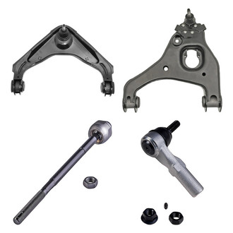 Dorman® - OE Solutions™ Front Driver Side Lower and Upper Control Arm with Ball Joint and Tie Rod End Kit