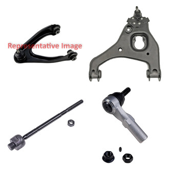 Dorman® - OE Solutions™ Front Driver Side Lower and Upper Control Arm with Ball Joint and Tie Rod End Kit