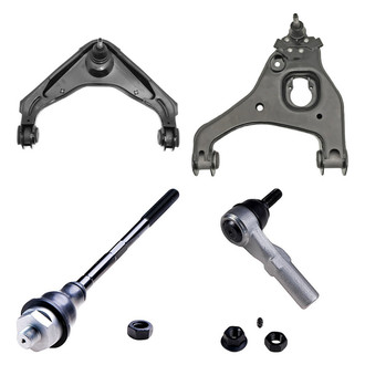 Dorman® - OE Solutions™ Front Driver Side Lower and Upper Control Arm with Ball Joint and Tie Rod End Kit