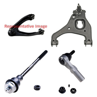 Dorman® - OE Solutions™ Front Driver Side Lower and Upper Control Arm with Ball Joint and Tie Rod End Kit