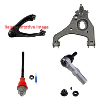 Dorman® - OE Solutions™ Front Driver Side Lower and Upper Control Arm with Ball Joint and Tie Rod End Kit