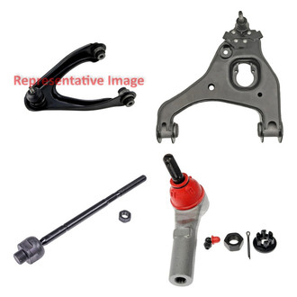 Dorman® - OE Solutions™ Front Driver Side Lower and Upper Control Arm with Ball Joint and Tie Rod End Kit