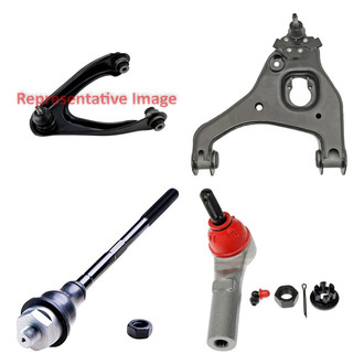 Dorman® - OE Solutions™ Front Driver Side Lower and Upper Control Arm with Ball Joint and Tie Rod End Kit