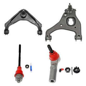 Dorman® - OE Solutions™ Front Driver Side Lower and Upper Control Arm with Ball Joint and Tie Rod End Kit
