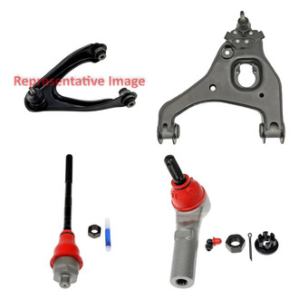 Dorman® - OE Solutions™ Front Driver Side Lower and Upper Control Arm with Ball Joint and Tie Rod End Kit