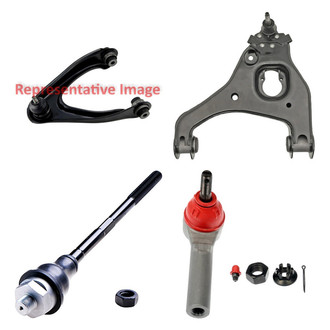 Dorman® - OE Solutions™ Front Driver Side Lower and Upper Control Arm with Ball Joint and Tie Rod End Kit