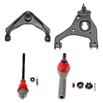 Dorman® - OE Solutions™ Front Driver Side Lower and Upper Control Arm with Ball Joint and Tie Rod End Kit