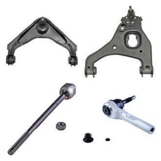 Dorman® - OE Solutions™ Front Driver Side Lower and Upper Control Arm with Ball Joint and Tie Rod End Kit