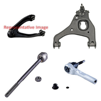 Dorman® - OE Solutions™ Front Driver Side Lower and Upper Control Arm with Ball Joint and Tie Rod End Kit
