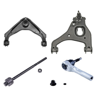 Dorman® - OE Solutions™ Front Driver Side Lower and Upper Control Arm with Ball Joint and Tie Rod End Kit