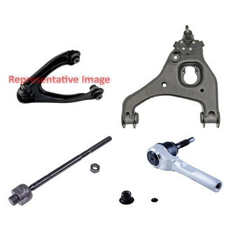 Dorman® - OE Solutions™ Front Driver Side Lower and Upper Control Arm with Ball Joint and Tie Rod End Kit