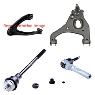 Dorman® - OE Solutions™ Front Driver Side Lower and Upper Control Arm with Ball Joint and Tie Rod End Kit
