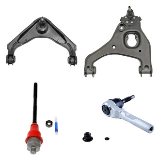 Dorman® - OE Solutions™ Front Driver Side Lower and Upper Control Arm with Ball Joint and Tie Rod End Kit