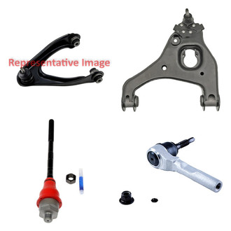 Dorman® - OE Solutions™ Front Driver Side Lower and Upper Control Arm with Ball Joint and Tie Rod End Kit