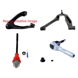 Dorman® - OE Solutions™ Front Driver Side Lower and Upper Control Arm with Ball Joint and Tie Rod End Kit