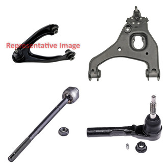 Dorman® - OE Solutions™ Front Driver Side Lower and Upper Control Arm with Ball Joint and Tie Rod End Kit