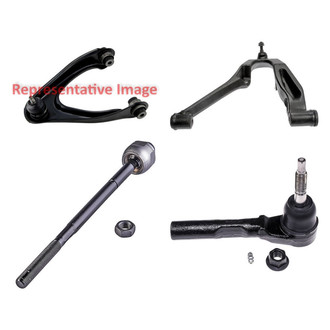 Dorman® - OE Solutions™ Front Driver Side Lower and Upper Control Arm with Ball Joint and Tie Rod End Kit