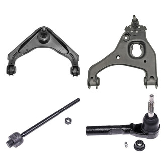 Dorman® - OE Solutions™ Front Driver Side Lower and Upper Control Arm with Ball Joint and Tie Rod End Kit