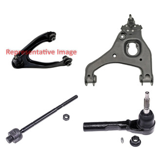 Dorman® - OE Solutions™ Front Driver Side Lower and Upper Control Arm with Ball Joint and Tie Rod End Kit