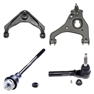 Dorman® - OE Solutions™ Front Driver Side Lower and Upper Control Arm with Ball Joint and Tie Rod End Kit