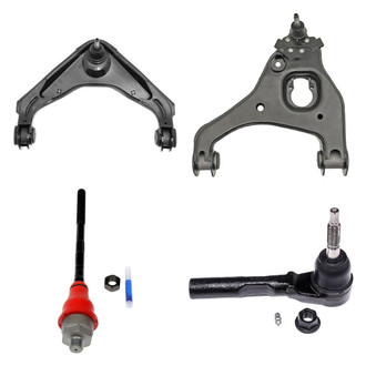 Dorman® - OE Solutions™ Front Driver Side Lower and Upper Control Arm with Ball Joint and Tie Rod End Kit
