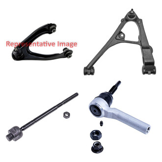 Dorman® - OE Solutions™ Front Driver Side Lower and Upper Control Arm with Ball Joint and Tie Rod End Kit