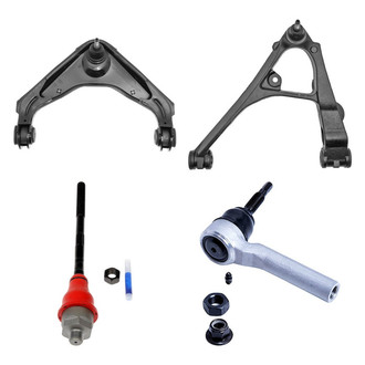 Dorman® - OE Solutions™ Front Driver Side Lower and Upper Control Arm with Ball Joint and Tie Rod End Kit