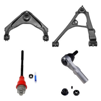 Dorman® - OE Solutions™ Front Driver Side Lower and Upper Control Arm with Ball Joint and Tie Rod End Kit