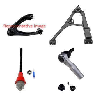 Dorman® - OE Solutions™ Front Driver Side Lower and Upper Control Arm with Ball Joint and Tie Rod End Kit