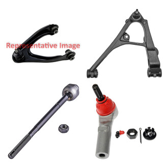 Dorman® - OE Solutions™ Front Driver Side Lower and Upper Control Arm with Ball Joint and Tie Rod End Kit