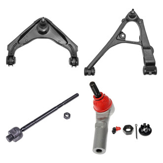 Dorman® - OE Solutions™ Front Driver Side Lower and Upper Control Arm with Ball Joint and Tie Rod End Kit